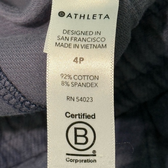 Athleta Farallon Jogger Petite 4P Violet Print Activewear Pants - Picture 10 of 10